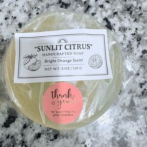 Sunlit Citrus – Handcrafted Energizing Orange Soap (5 oz)